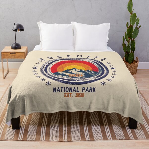 Item preview, Yosemite National Park Vintage Design Sierra Nevada California designed and sold by WanderQuestCo.