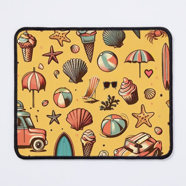 Item preview, Retro Beach Pattern designed and sold by ArtFactoryAI.