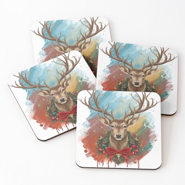 Item preview, Glimmering Grace: Festive Deer Wonderland designed and sold by digibreezy.