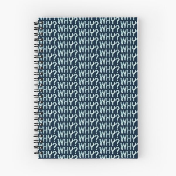 Item preview, Why? Graphic on a Blue Background - Shirt, Pillows, Phone Cases, Wall Art, Clock, and More designed and sold by nopemom.