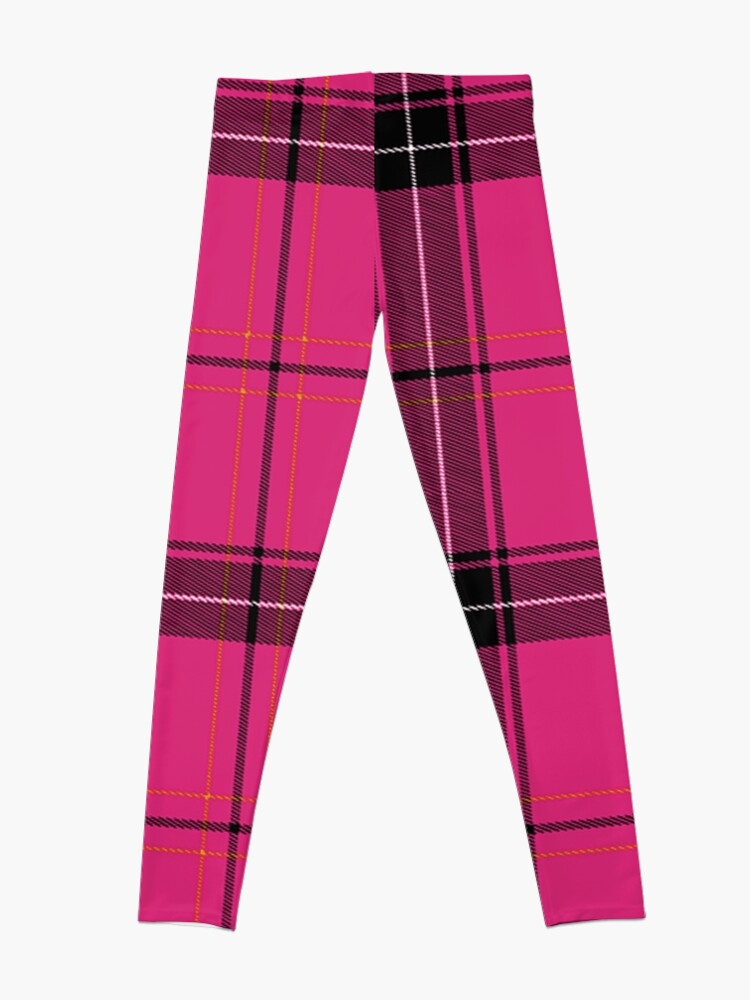 Pink checkered leggings best sale