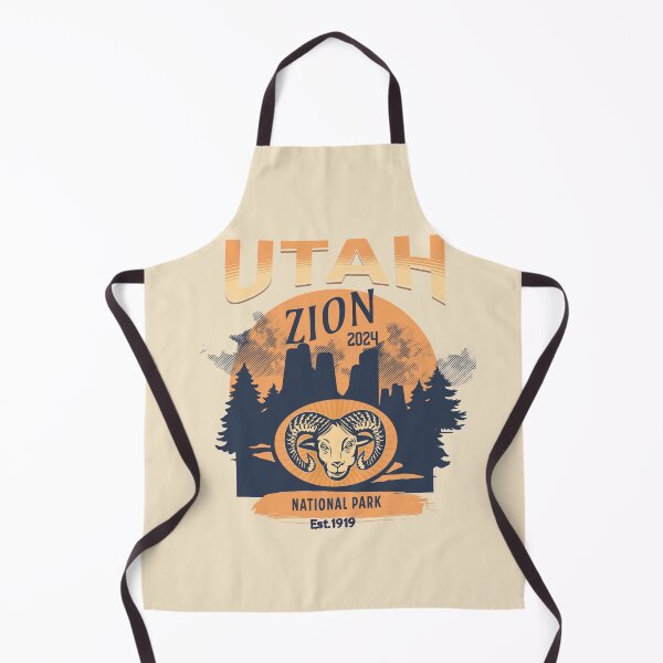 Item preview, Zion National Park Vintage Design Utah designed and sold by WanderQuestCo.