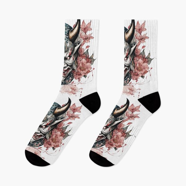 Item preview, Demon Hannya Mask with Flowers designed and sold by Morleyy.