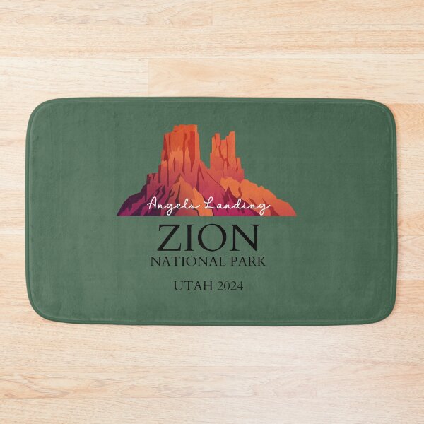 Item preview, Zion National Park Vintage Design Utah designed and sold by WanderQuestCo.