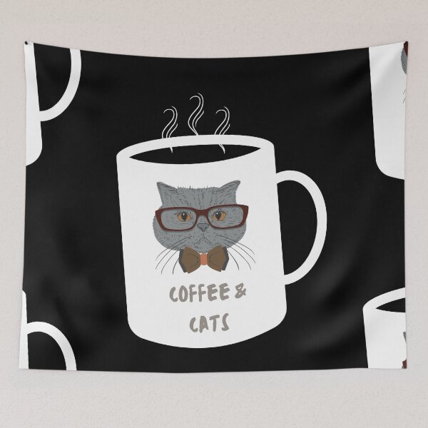 Item preview, Coffee and Cats designed and sold by Rukyta.