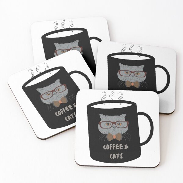 Item preview, Coffee and Cats designed and sold by Rukyta.