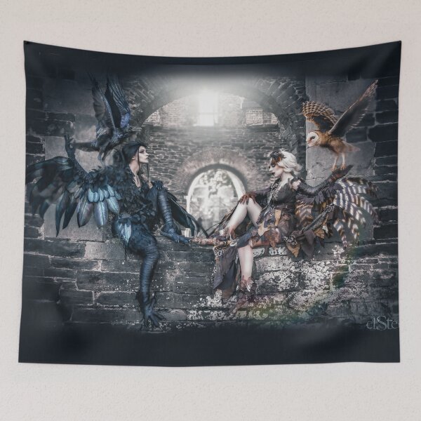 Item preview, Raven and Owl - Wings of Heart and Soul designed and sold by Elsterart.