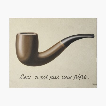 Item preview, The treachery of images (This is not a pipe) Rene Magritte 1928-1929 designed and sold by SpaceCliSho.