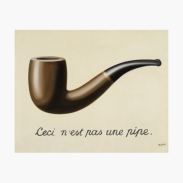 Item preview, The treachery of images (This is not a pipe) Rene Magritte 1928-1929 designed and sold by SpaceCliSho.