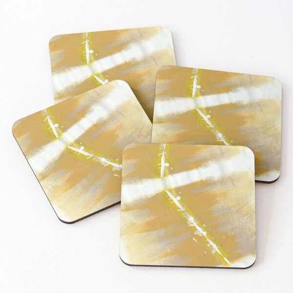 Item preview, "Already Just Getting By" - Abstract Gold Yellow White designed and sold by pngrktes-art.