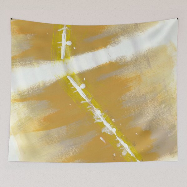 Item preview, "Already Just Getting By" - Abstract Gold Yellow White designed and sold by pngrktes-art.