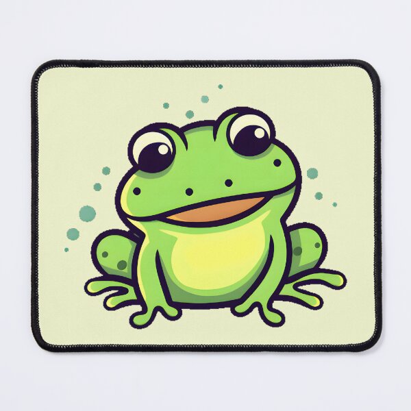Item preview, Sweet frog cartoon drawing designed and sold by BuxomBabe21.