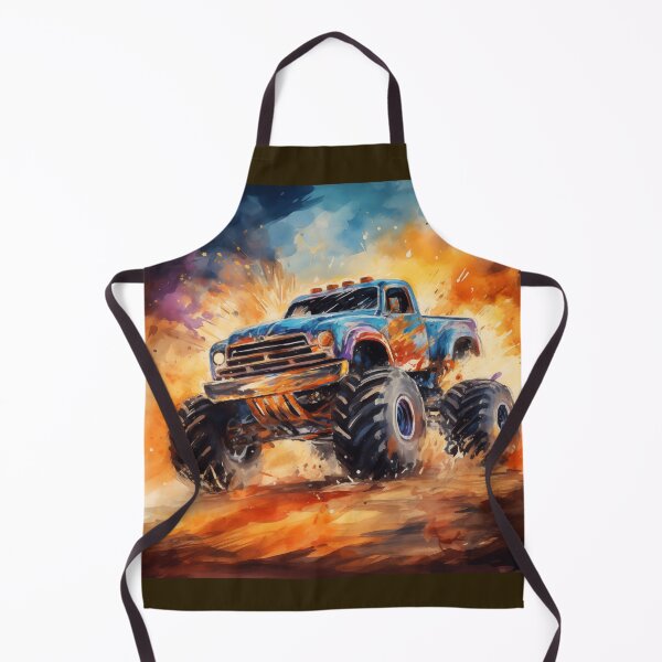 Item preview, Blue Monster Truck Watercolor designed and sold by Samuelsboro.