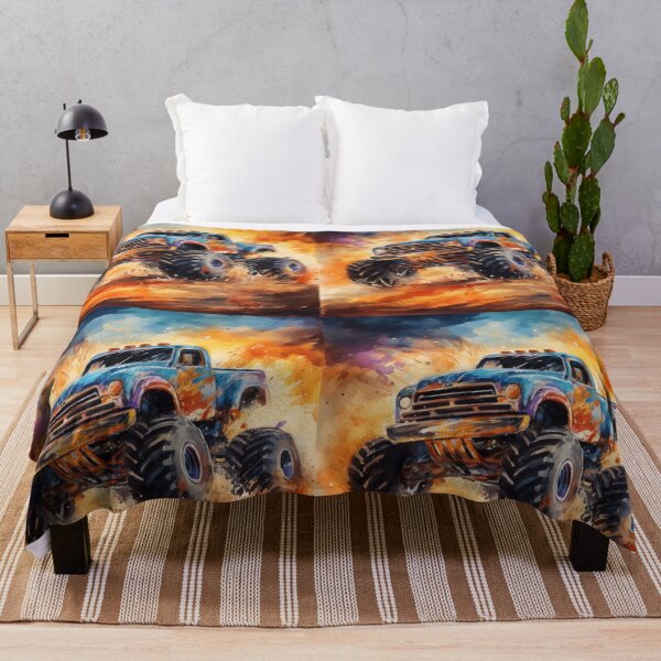 Item preview, Blue Monster Truck Watercolor designed and sold by Samuelsboro.