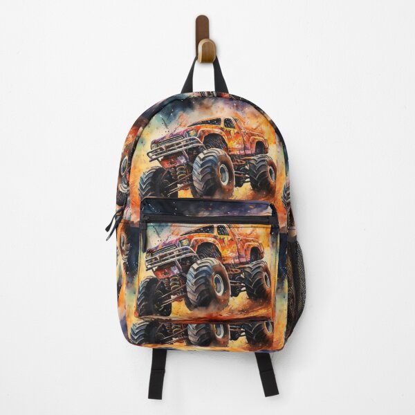 Item preview, Orange Monster Truck Watercolor designed and sold by Samuelsboro.