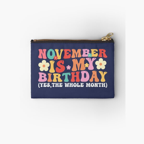 Item preview, November Is My Birthday Month Groovy Birthday Font designed and sold by ArtMeetsPizza.
