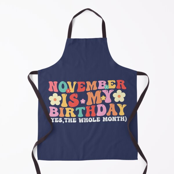 Item preview, November Is My Birthday Month Groovy Birthday Font designed and sold by ArtMeetsPizza.