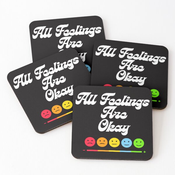 Item preview, All Feelings are Okay Expressive Retro Emotions Health designed and sold by MagicSD Designs.