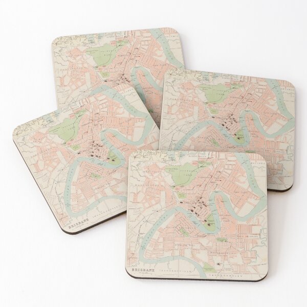 Item preview, 1890 Historical Map of Brisbane  designed and sold by housedetective.