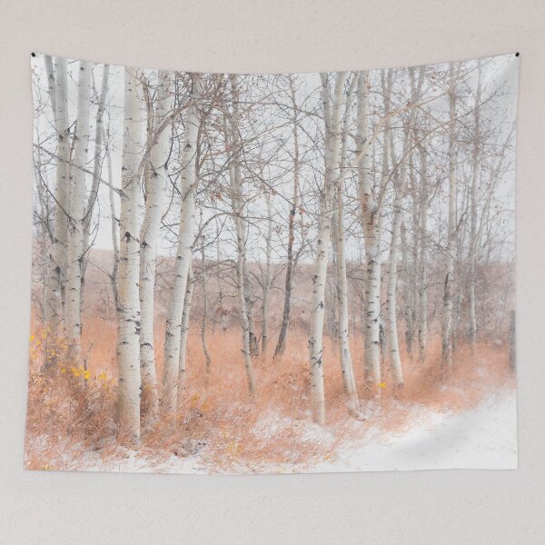 Item preview, Aspen Trees in Falling Snow in Alberta, Canada designed and sold by Amy Mitchell.