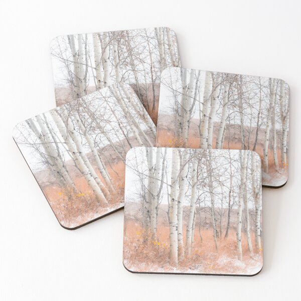 Item preview, Aspen Trees in Falling Snow in Alberta, Canada designed and sold by Amy Mitchell.