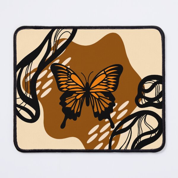 Item preview, Pretty Aesthetic Monarch Butterfly with Comforting Abstract Neutral Colored Background, made by EndlessEmporium designed and sold by EndlessEmporium.