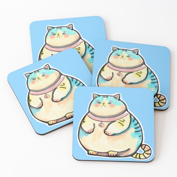 Item preview, Fat Cat Sticker designed and sold by CosmicWitch616.