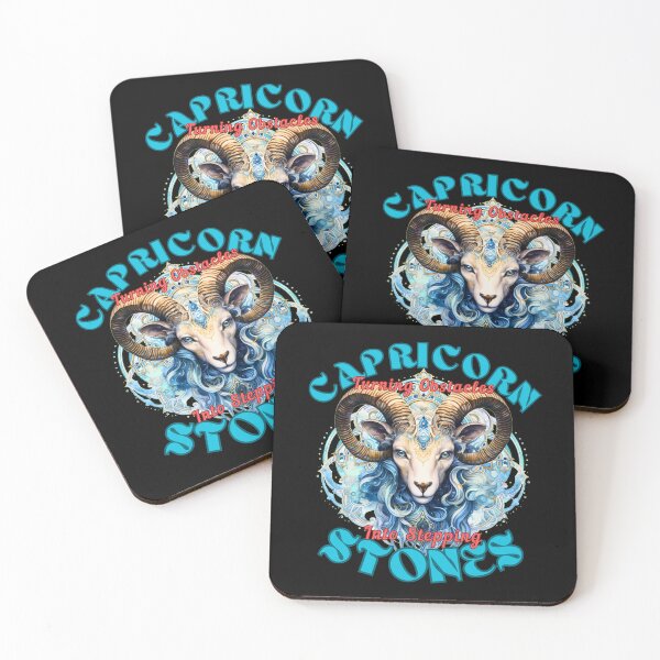 Item preview, Capricorn: Turning Obstacles Into Stepping Stones. capricorn birthday designed and sold by ZodiacWonders.