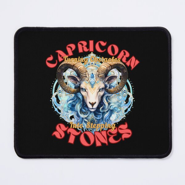 Item preview, Capricorn: Turning Obstacles Into Stepping Stones. capricorn astrology designed and sold by ZodiacWonders.