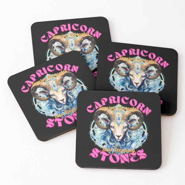 Item preview, Capricorn: Turning Obstacles Into Stepping Stones. capricorn constellation designed and sold by ZodiacWonders.