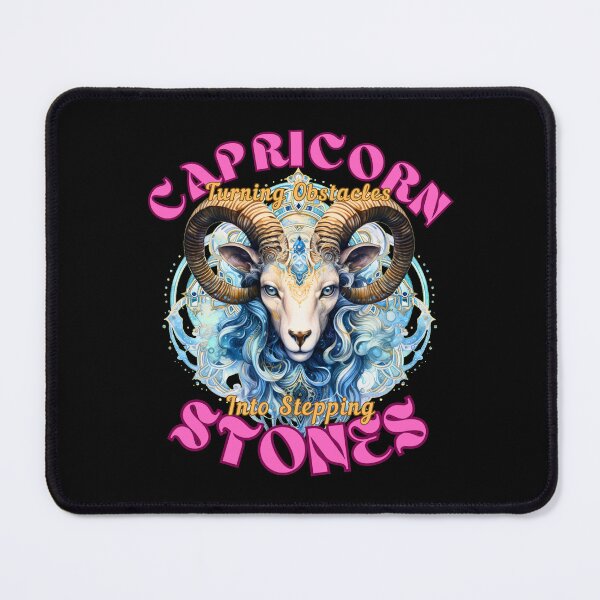 Item preview, Capricorn: Turning Obstacles Into Stepping Stones. capricorn constellation designed and sold by ZodiacWonders.