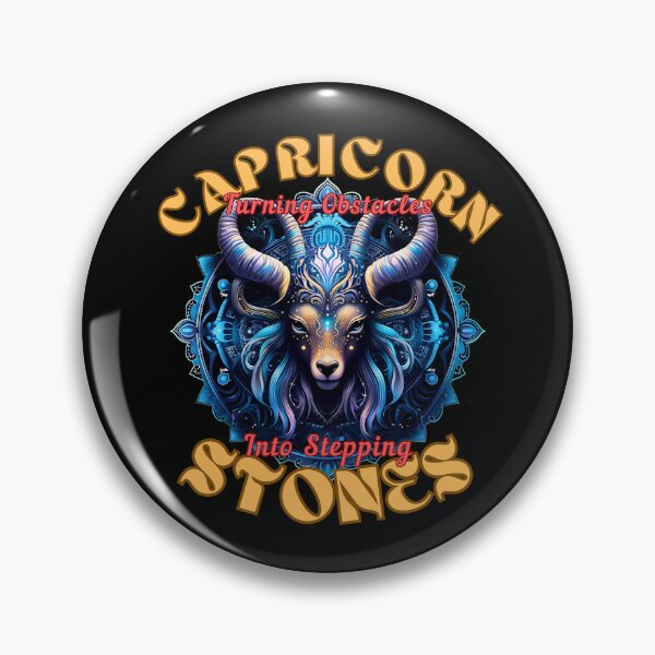 Item preview, Capricorn: Turning Obstacles Into Stepping Stones. capricorn star sign designed and sold by ZodiacWonders.