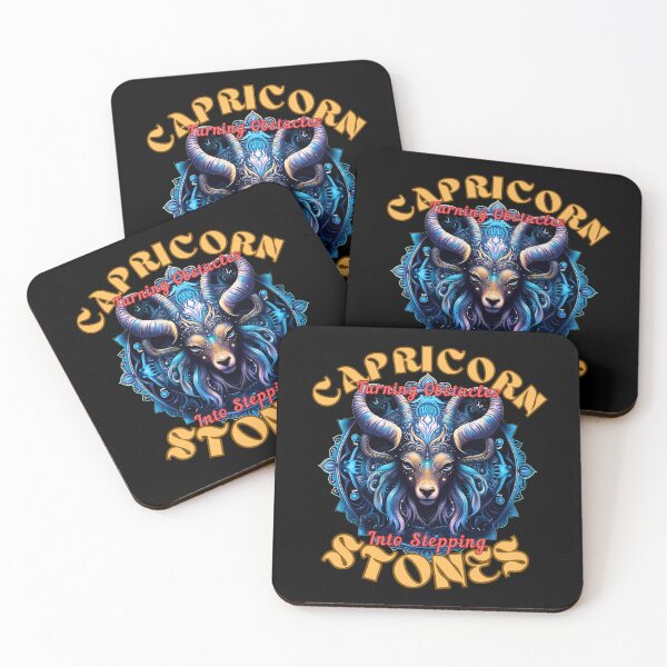 Item preview, Capricorn: Turning Obstacles Into Stepping Stones. capricorn star sign designed and sold by ZodiacWonders.