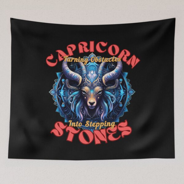 Item preview, Capricorn: Turning Obstacles Into Stepping Stones. capricorn quotes designed and sold by ZodiacWonders.