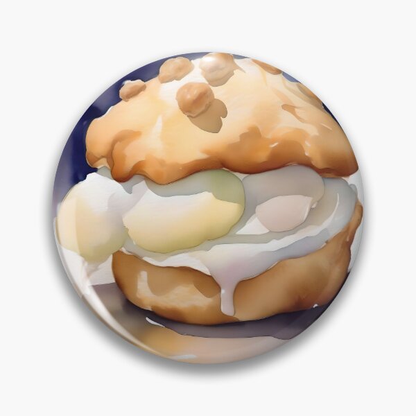 Item preview, National Cream Puff Day D - January 2 - Watercolor & Pen designed and sold by Oldetimemercan.