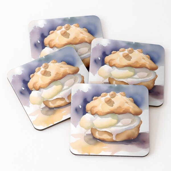Item preview, National Cream Puff Day D - January 2 - Watercolor & Pen designed and sold by Oldetimemercan.