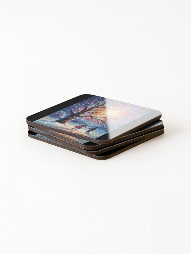 Thumbnail 4 of 5, Coasters (Set of 4), Dancing Under The Moonlight designed and sold by TorpStore.