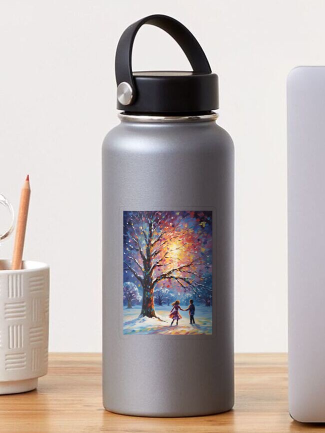 Thumbnail 1 of 3, Sticker, Dancing Under The Moonlight designed and sold by TorpStore.