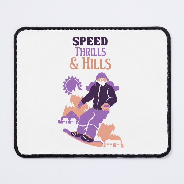 Item preview, Alpine Skiing Speed Thrills & Hills Snowboarding designed and sold by BartusaDesigns.