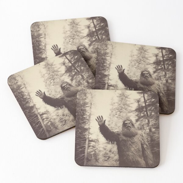 Item preview, Barton T. Bigfoot greeting West Michigan Settlers (Late 1800's, fake Vintage Photos) designed and sold by sethbdoe.