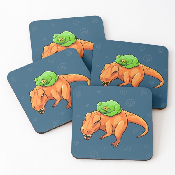 Item preview, Frog on T-rex designed and sold by jastinamor.