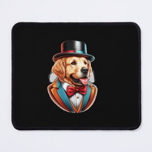 Item preview, Dapper Golden Retriever T-Shirt - Canine Elegance designed and sold by American Artist Designs.