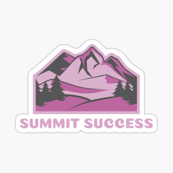 Alpine Skiing Summit Success Snowboarding Skiing Sticker