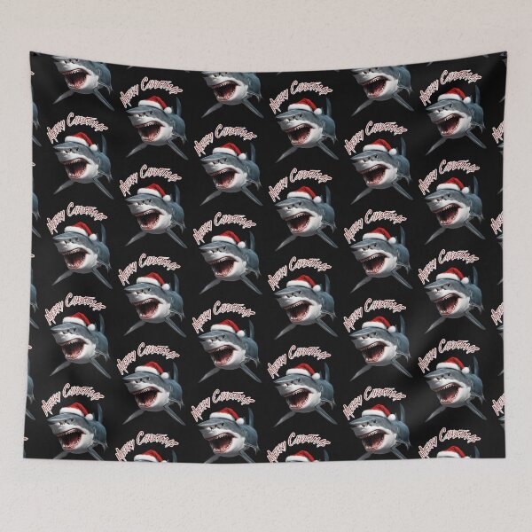 Item preview, Merry Christmas Scary Santa Shark- SaltLife designed and sold by DarlingsTees.