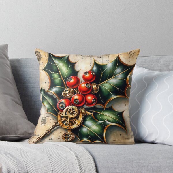 Item preview, Steampunk Holly Leaves and Berries designed and sold by NovosArt.