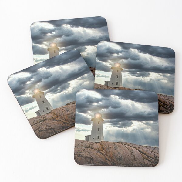 Item preview, Peggy's Cove Lighthouse During Hurricane Lee 3 designed and sold by Alex Preiss.