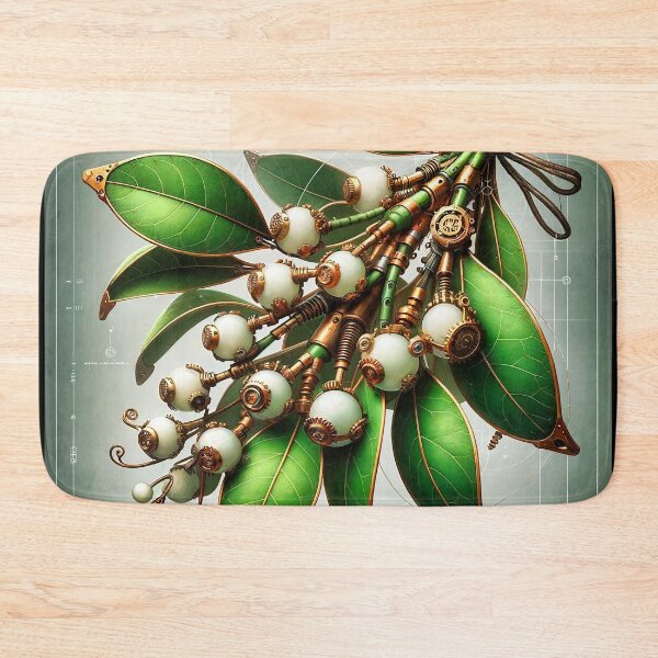 Item preview, Steampunk Mistletoe Leaves and Berries designed and sold by NovosArt.