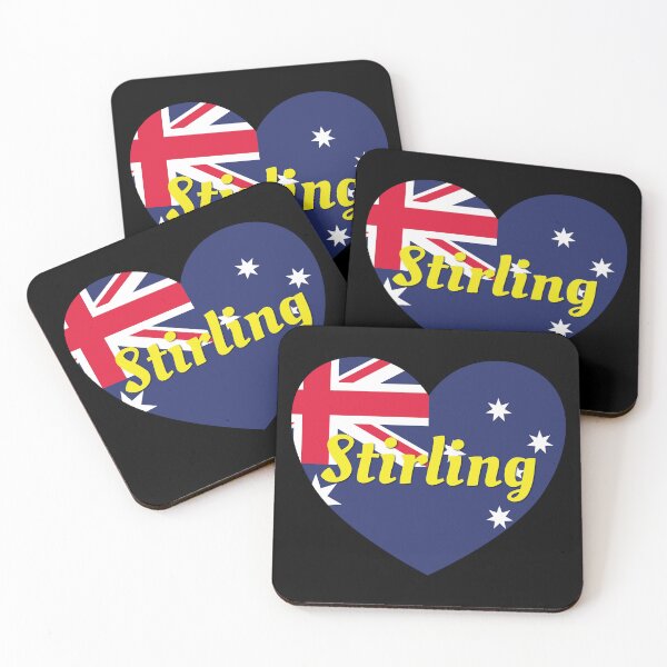 Artikelvorschau, Stirling WA Australien Australisches Flaggenherz - Stirling-Liebhaber entworfen und verkauft von DPattonPD.