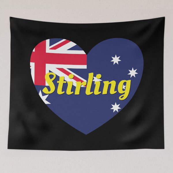 Item preview, Stirling WA Australia Australian Flag Heart - Stirling Lover designed and sold by DPattonPD.