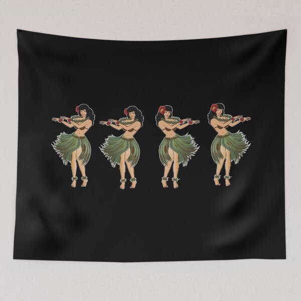 Item preview, Four Hula Girls Dancing the Hula BLK designed and sold by Frank Schuster.